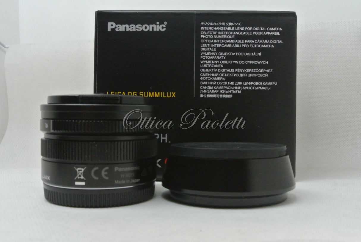 Panasonic Leica DG Summilux 15 mm 1:1.7 ASPH. Usato